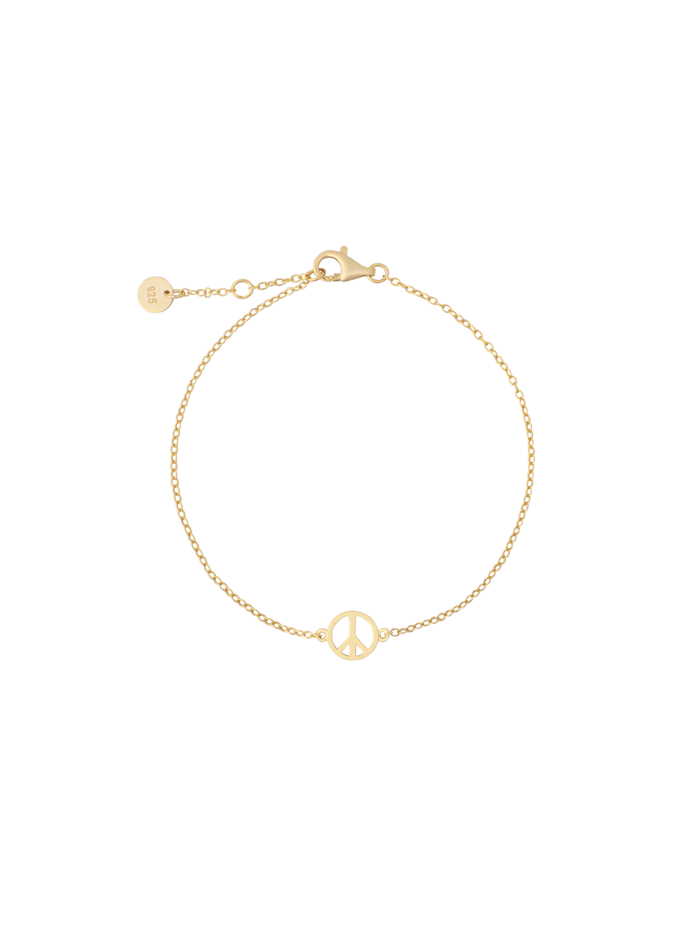 Pulsera Dije Peace And Love
