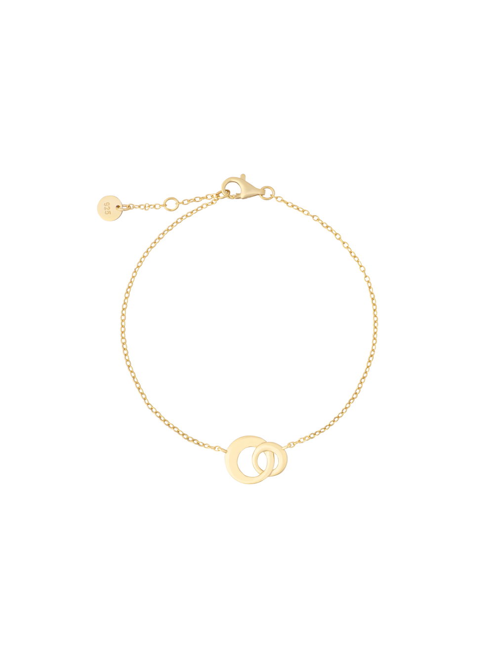 Pulsera Dos Circulos Enlazados