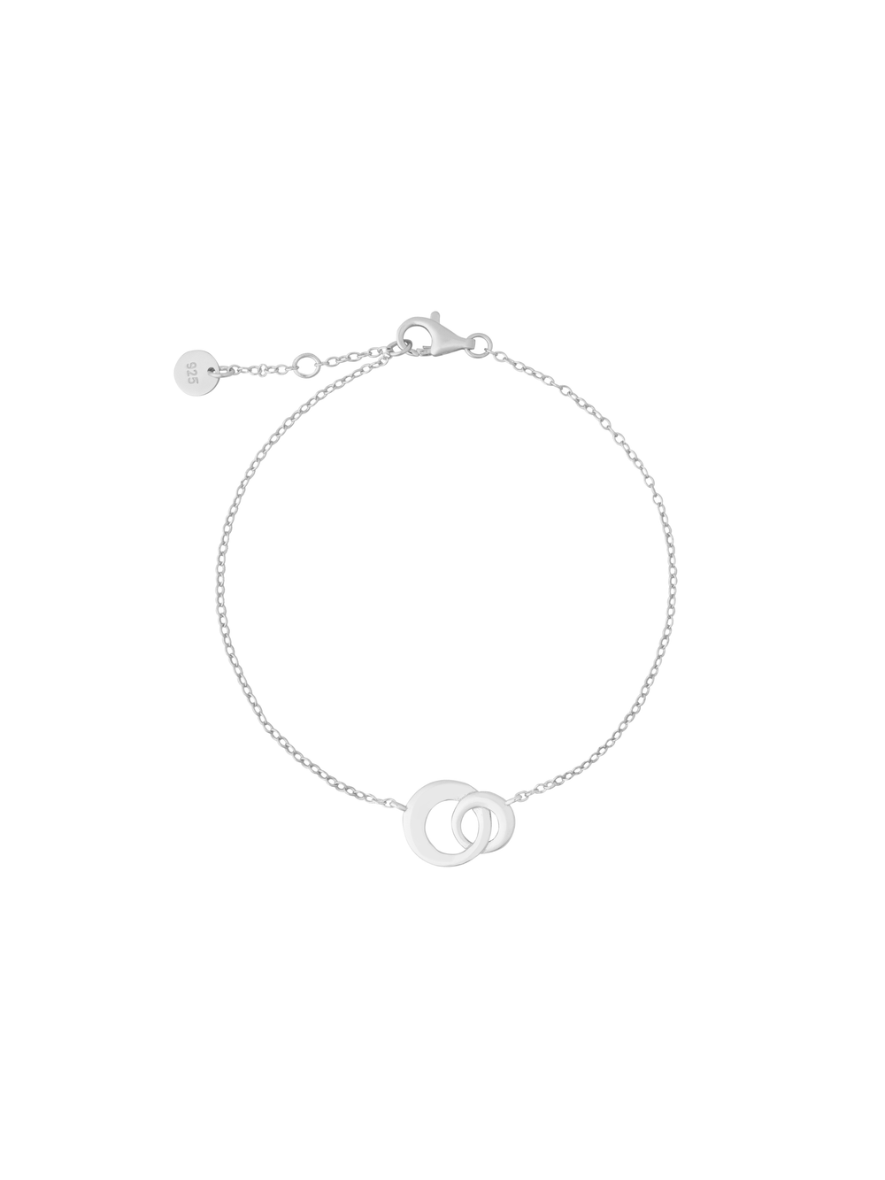 Pulsera Dos Circulos Enlazados