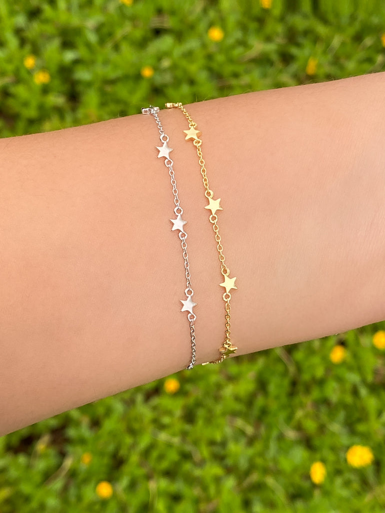 Pulsera Con Estrellas Lisa