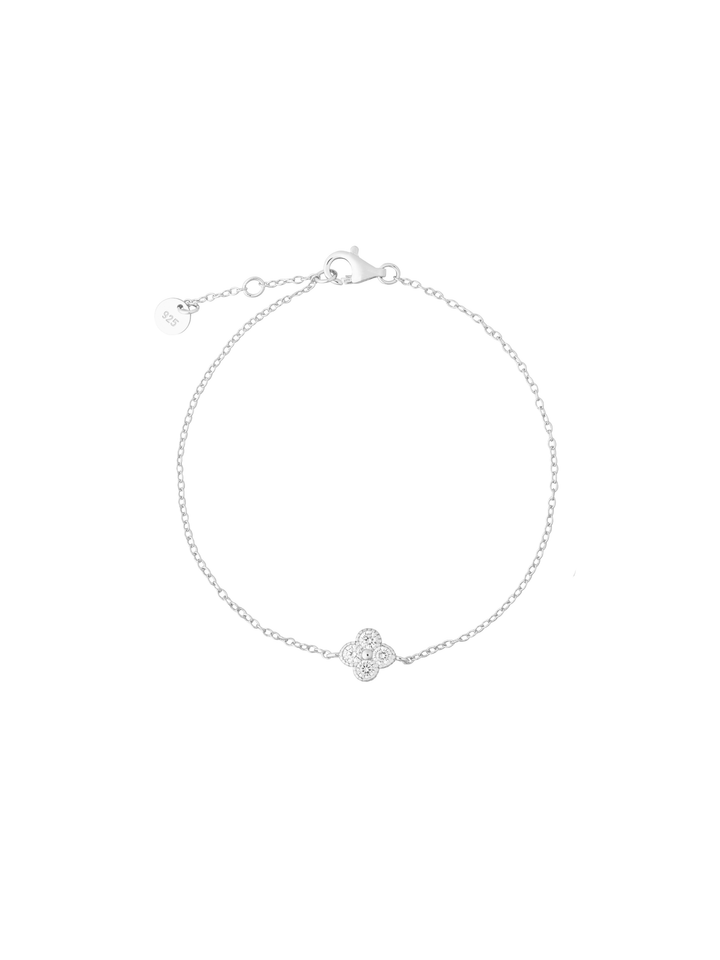 Pulsera Trebol Cuatro Hojas Zirconia