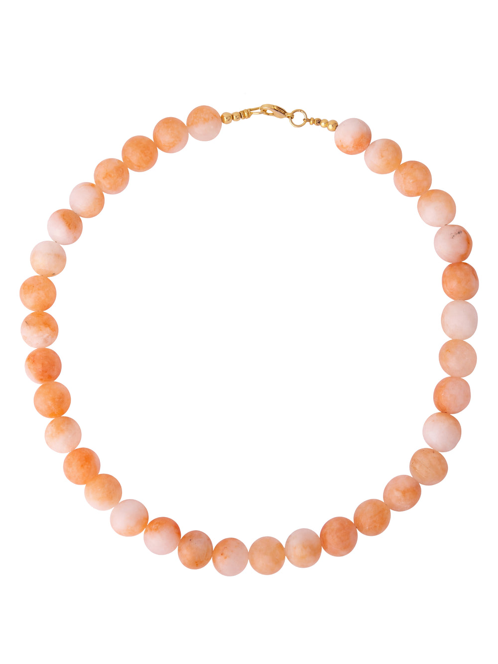 Choker Bolitas Piedra Natural 12 mm