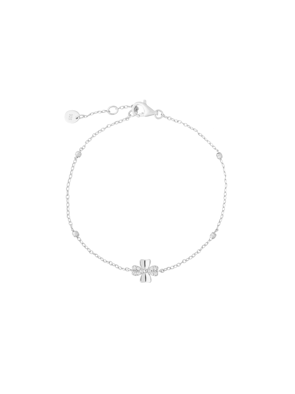 Pulsera Trebol Y Bolitas