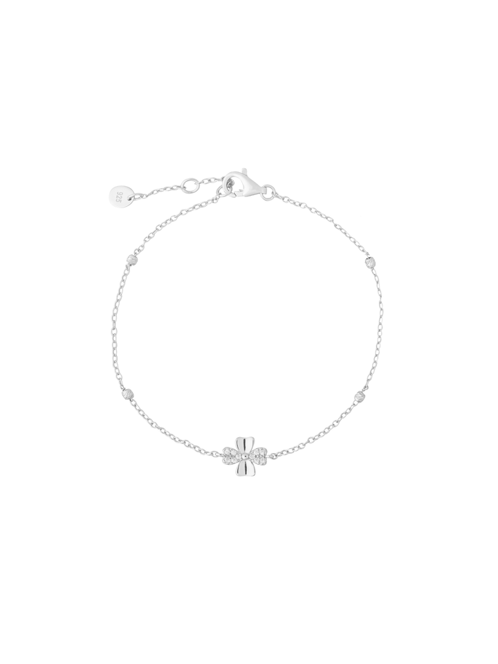 Pulsera Trebol Y Bolitas