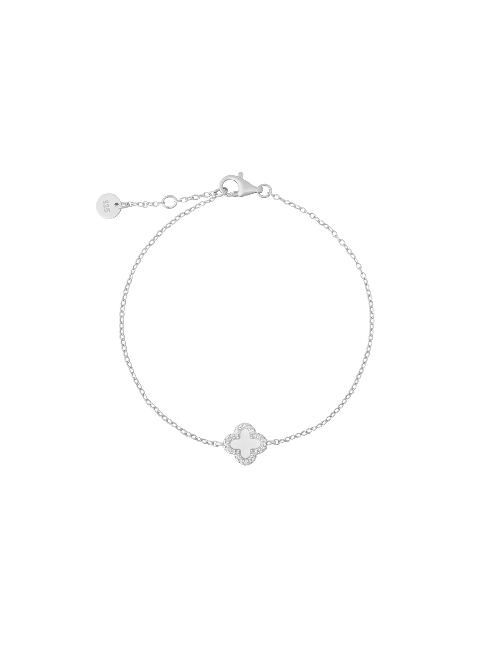 Pulsera Trebol Madre Perla