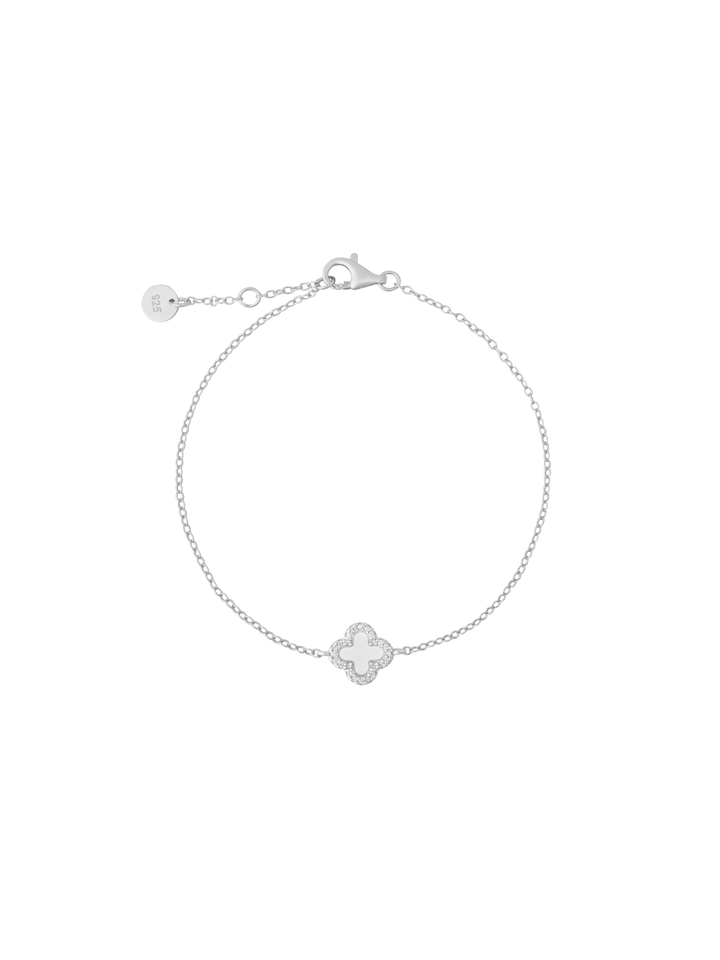 Pulsera Trebol Madre Perla