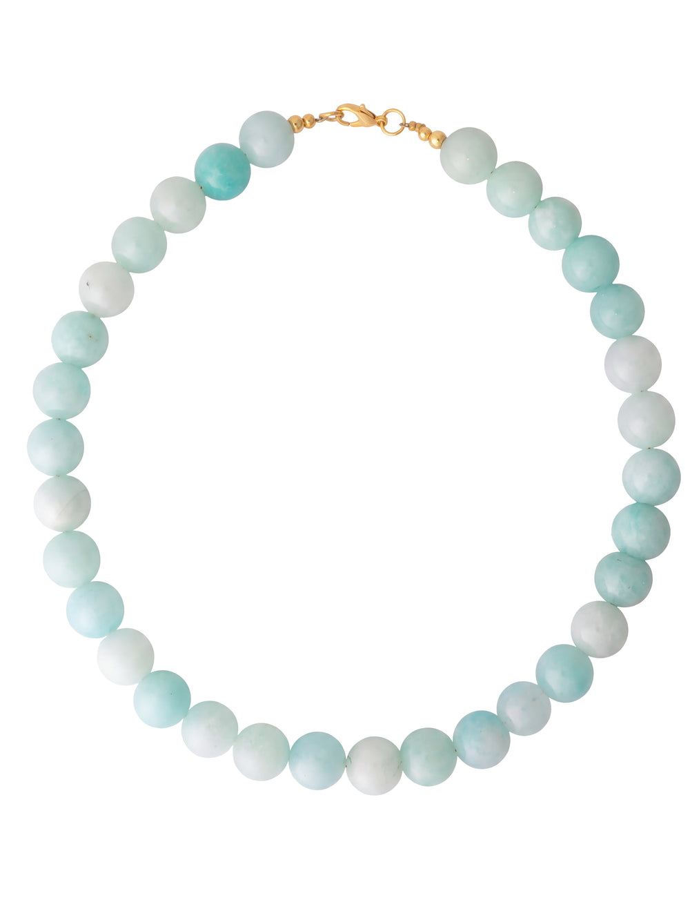 Choker Bolitas Piedra Natural 12 mm