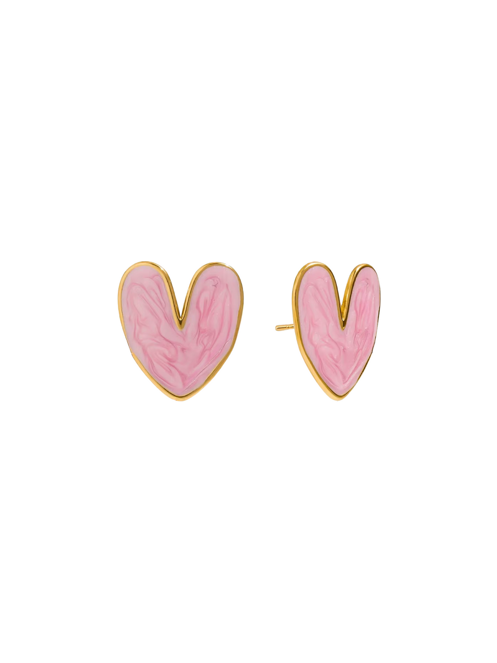 Par Arete Corazon Rosa