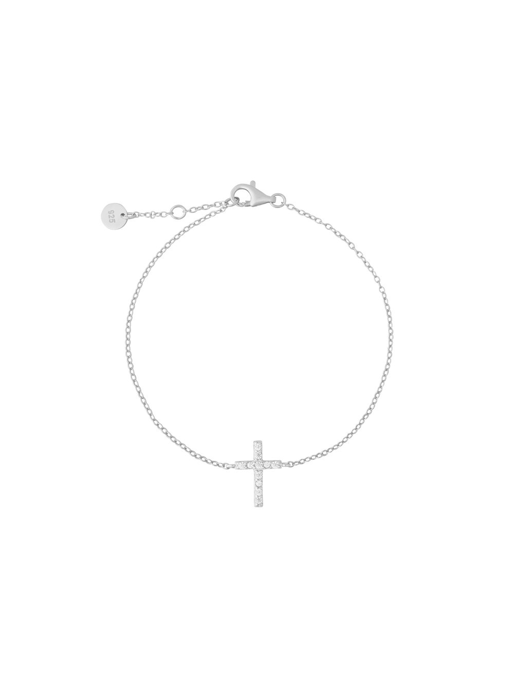 Pulsera Cruz Zirconias