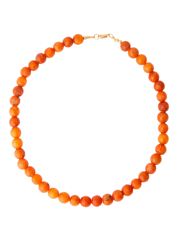 Choker Bolitas Piedra Natural 10 mm