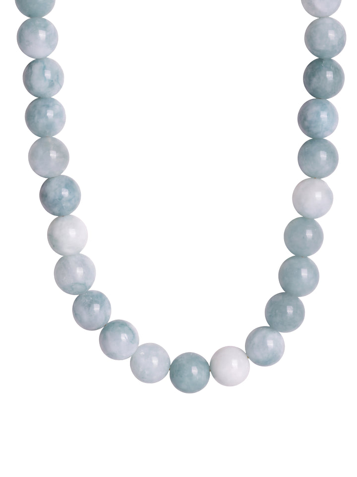 Choker Bolitas Piedra Natural 10 mm