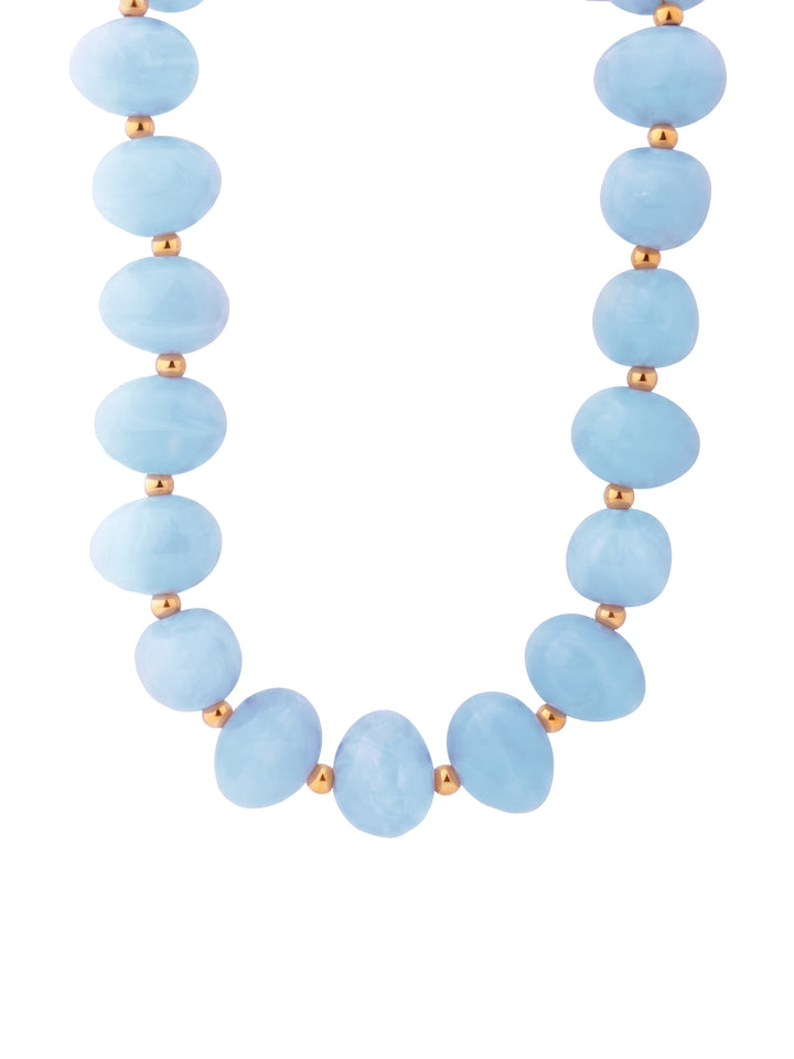 Collar Chunky Bolitas Con Bolitas Doradas