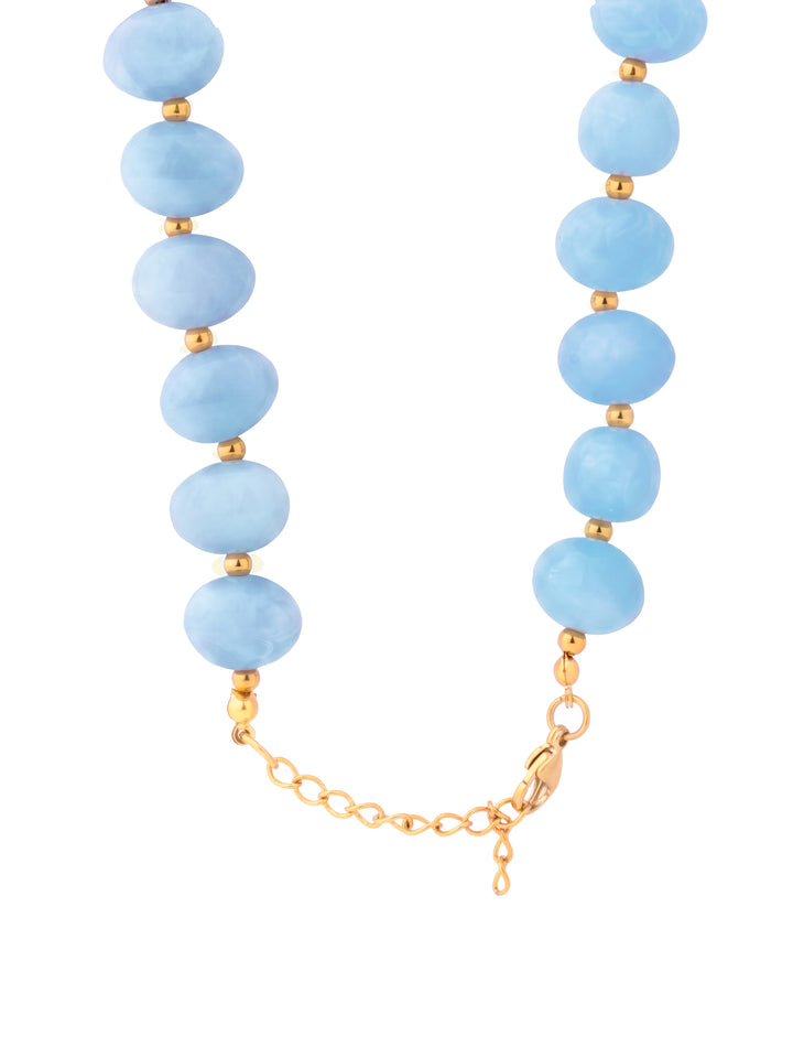 Collar Chunky Bolitas Con Bolitas Doradas
