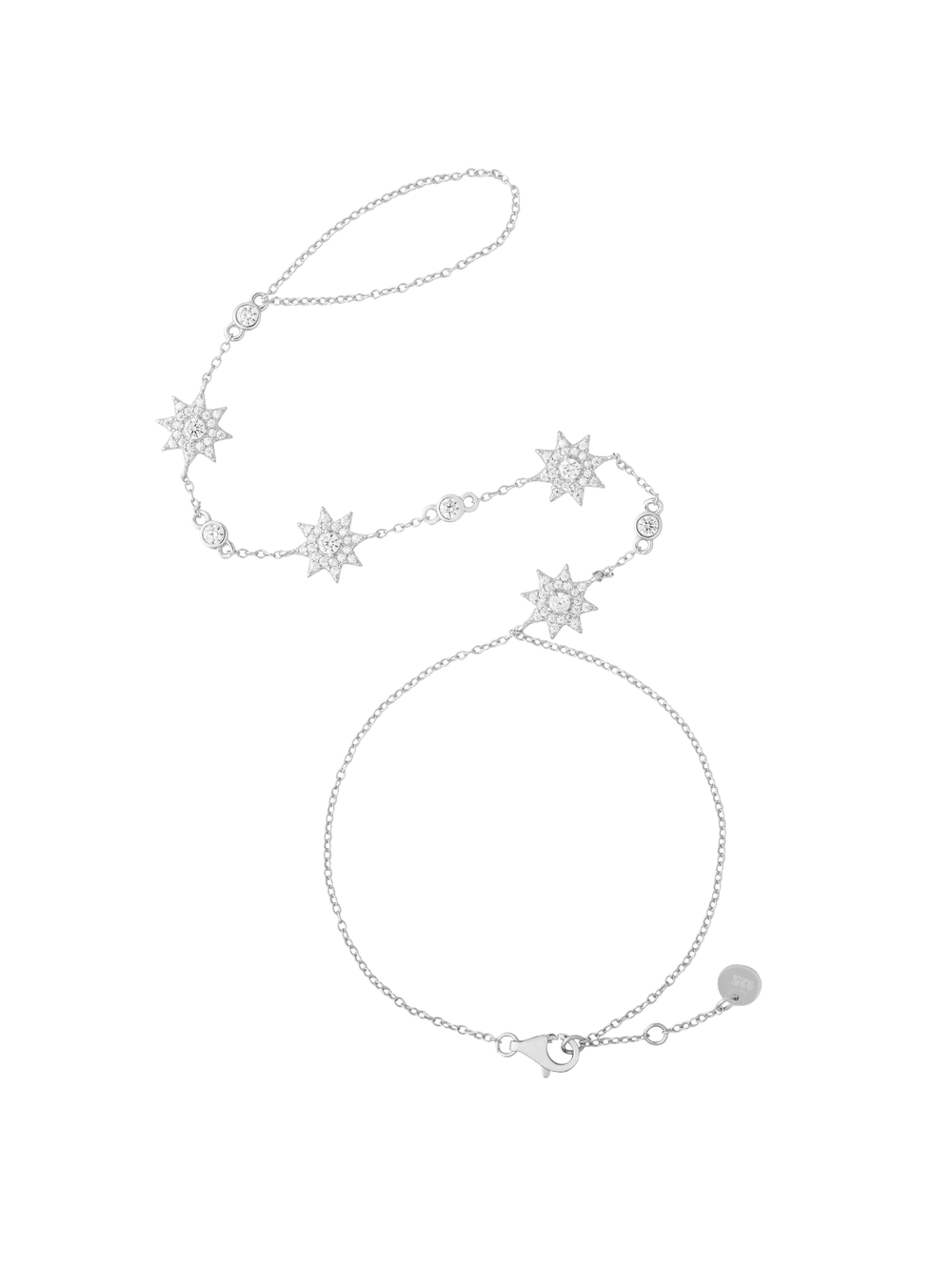 Pulsera Soles Zirconias Con Anillo
