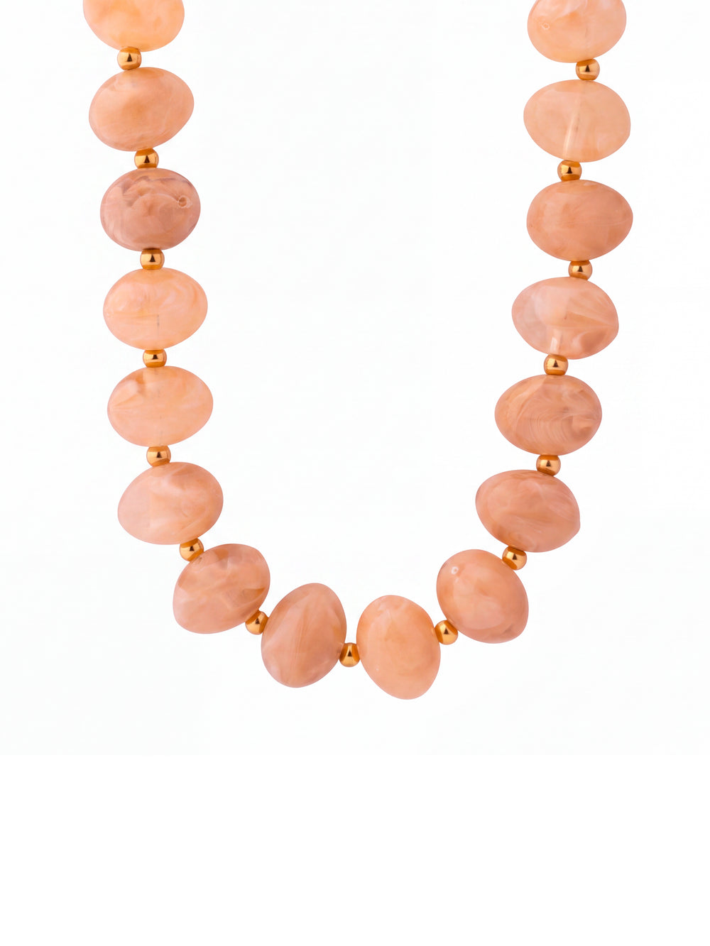 Collar Chunky Bolitas Con Bolitas Doradas