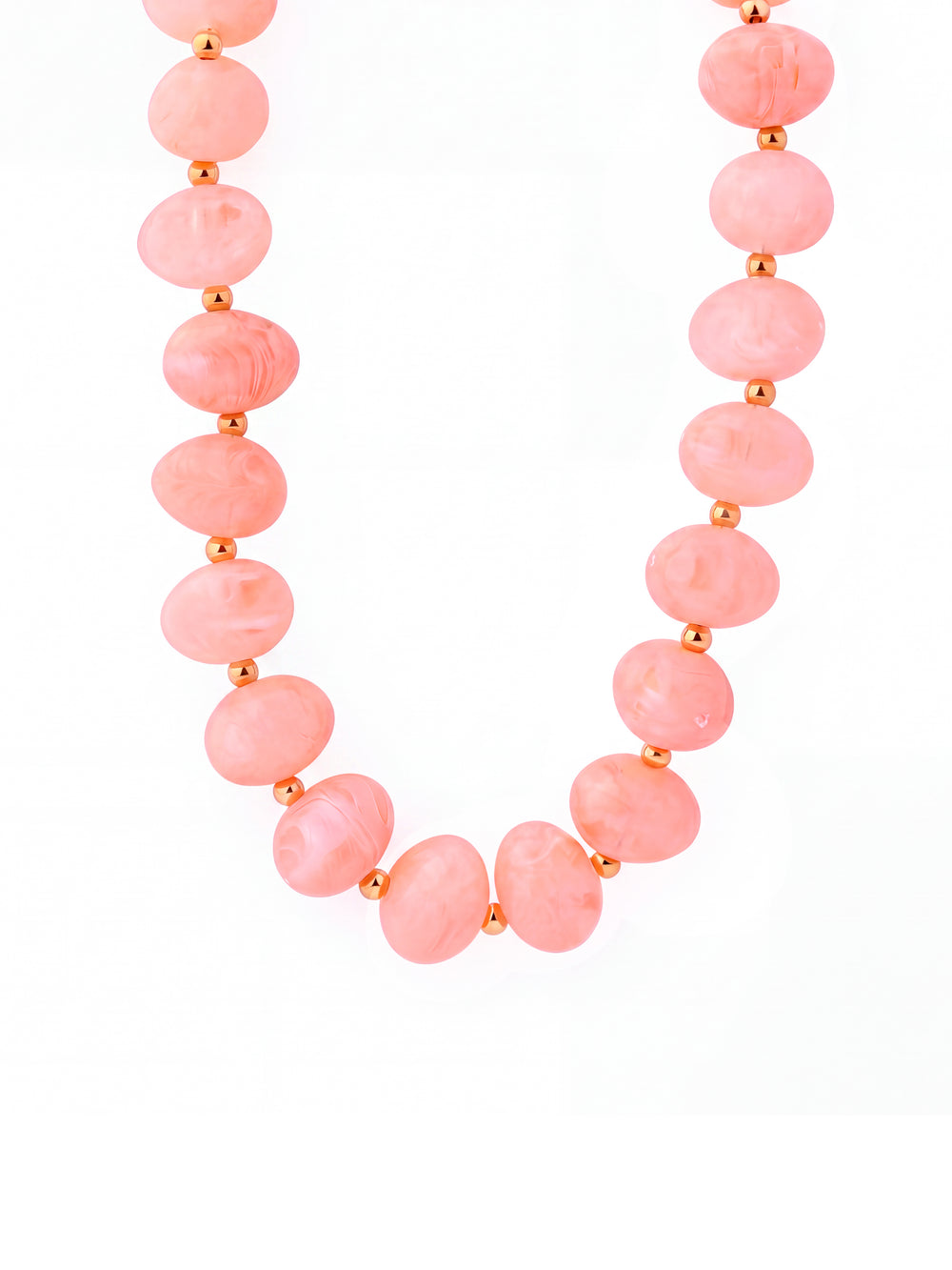 Collar Chunky Bolitas Con Bolitas Doradas