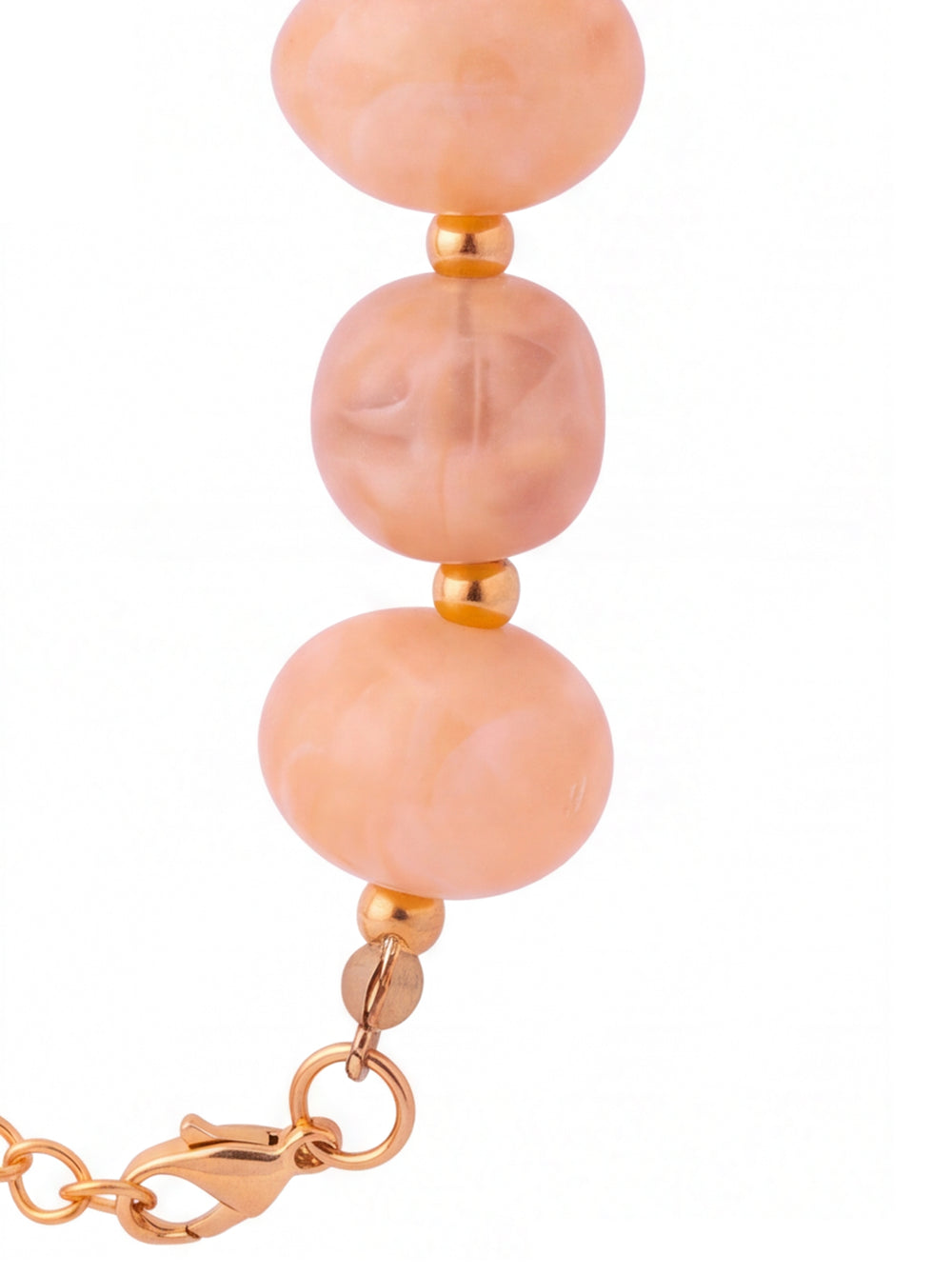 Collar Chunky Bolitas Con Bolitas Doradas