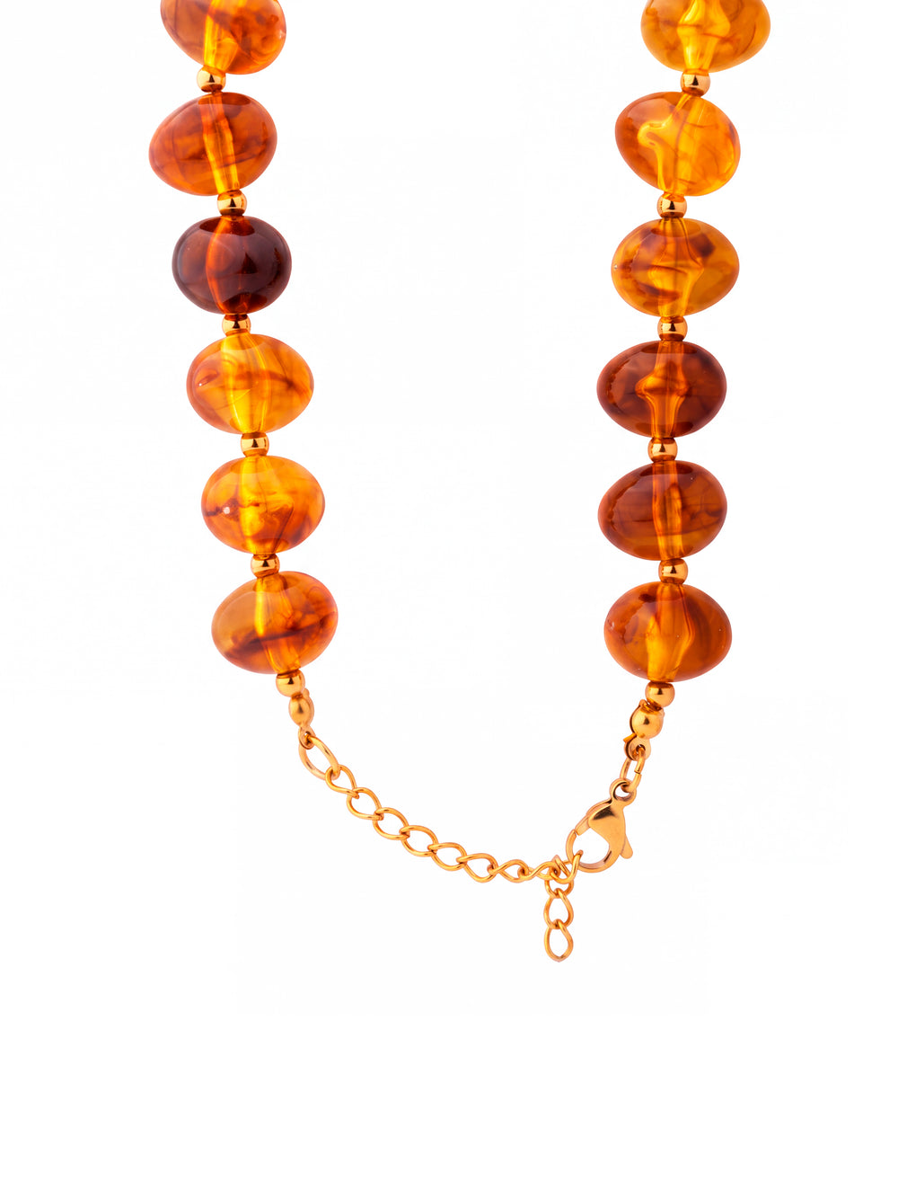 Collar Chunky Bolitas Con Bolitas Doradas