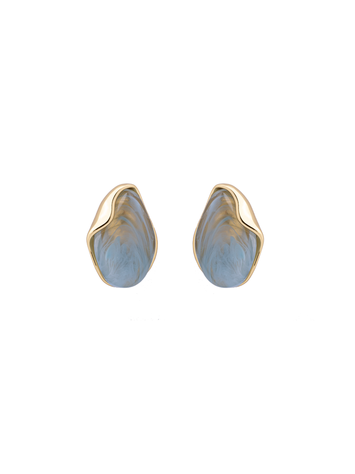 Par Arete Irregular Con Resina