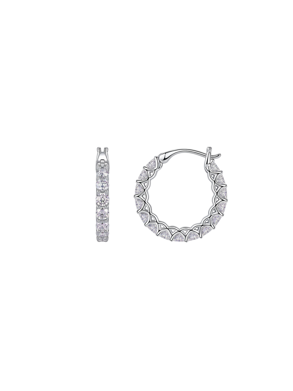 Par Arracada Con Moissanitas 3 CT