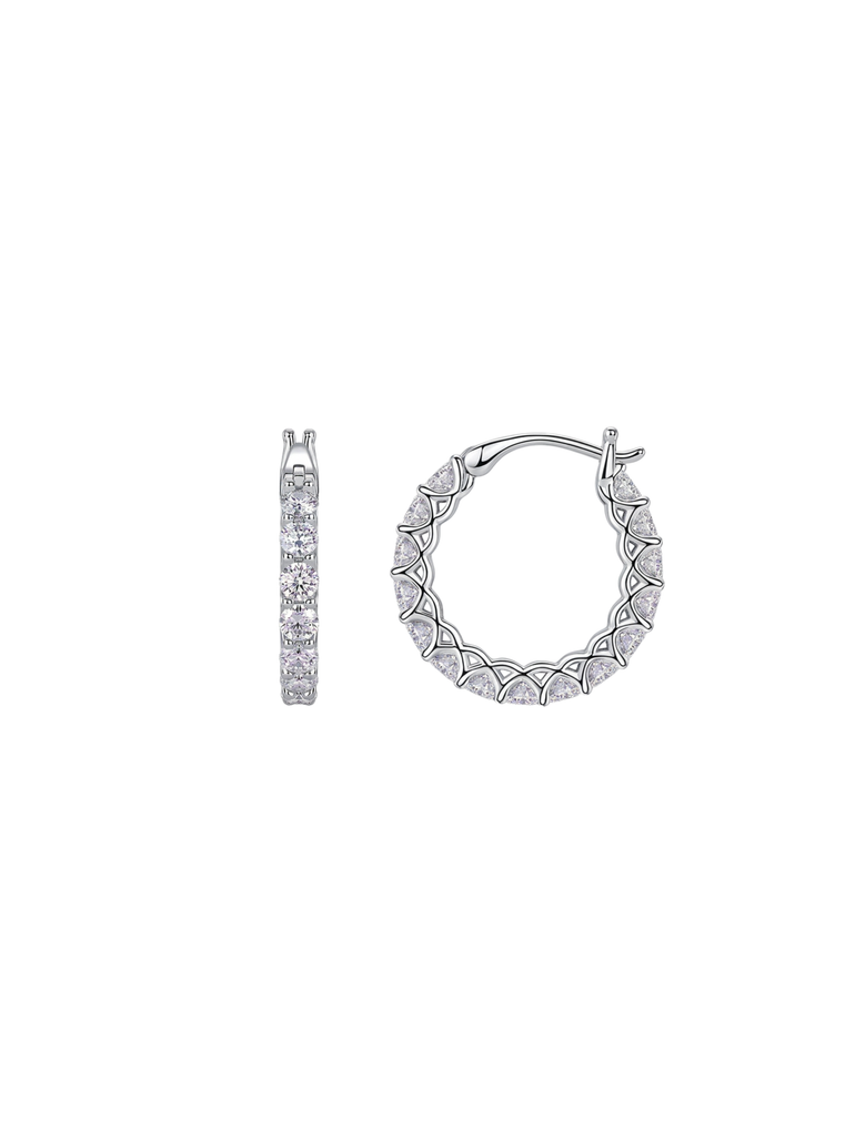 Par Arracada Con Moissanitas 3 CT