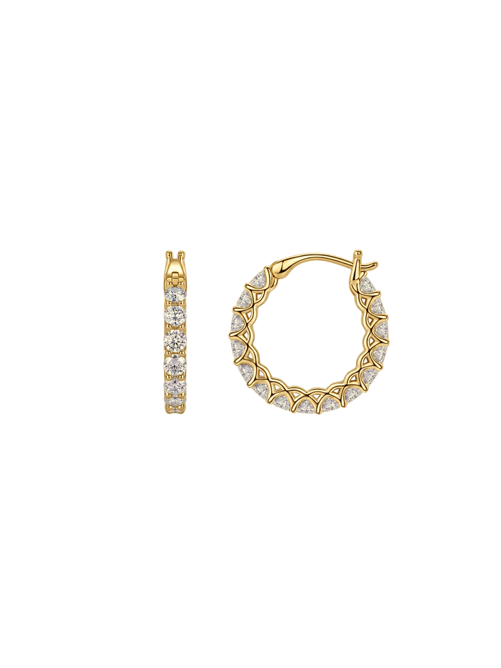 Par Arracada Con Moissanitas 3 CT