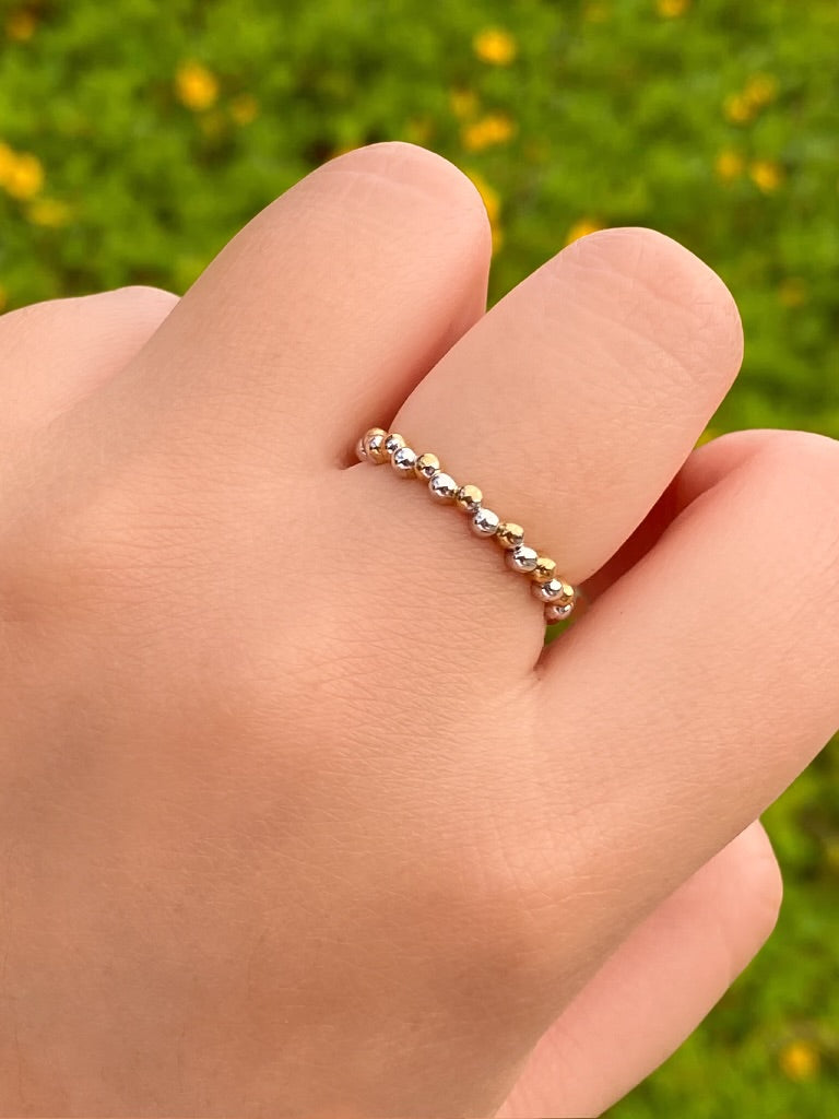 Anillo Bolitas Oro 10 K