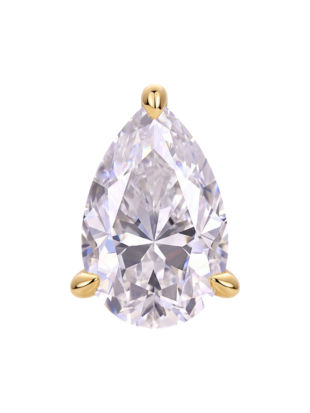 Par Arete Moissanita Corte Pera 2 CT