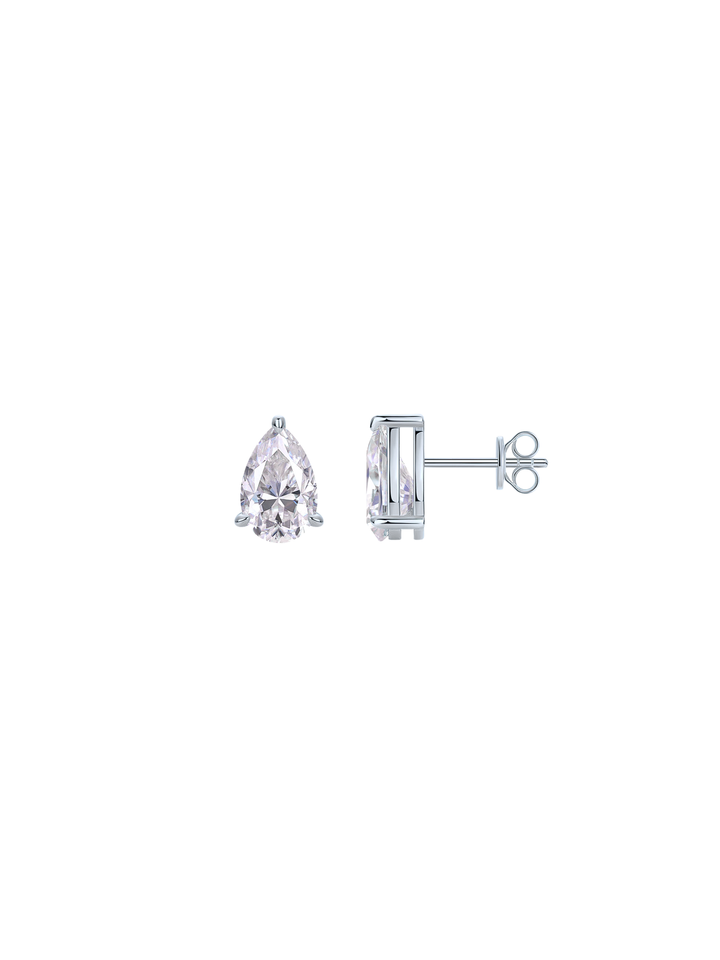 Par Arete Moissanita Corte Pera 2 CT