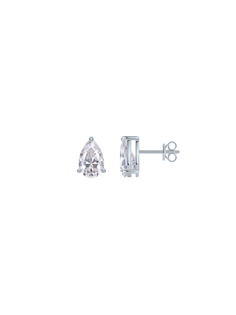 Par Arete Moissanita Corte Pera 2 CT