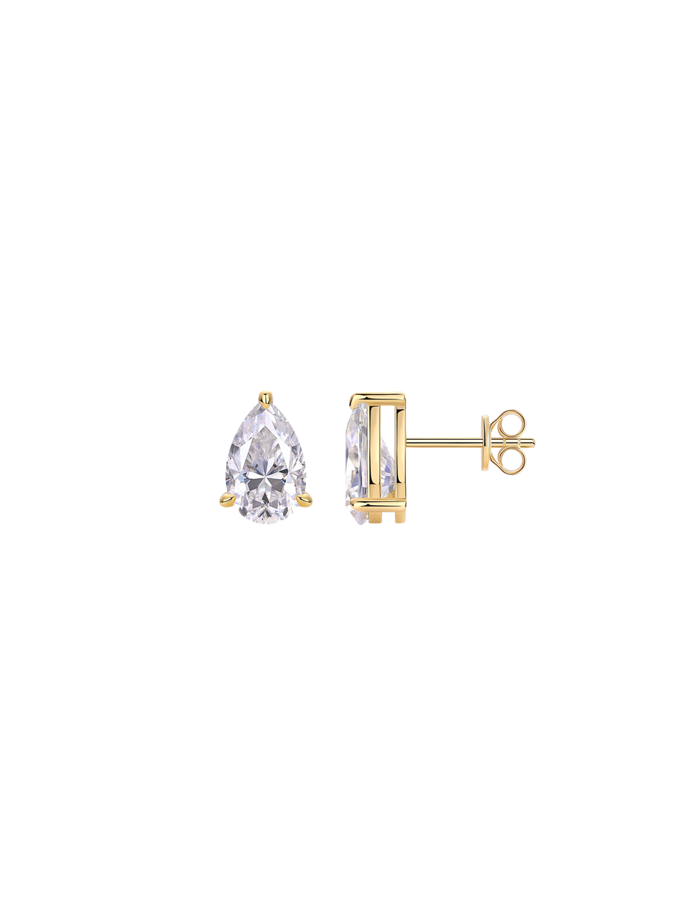 Par Arete Moissanita Corte Pera 3 CT