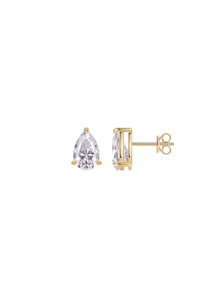 Par Arete Moissanita Corte Pera 3 CT