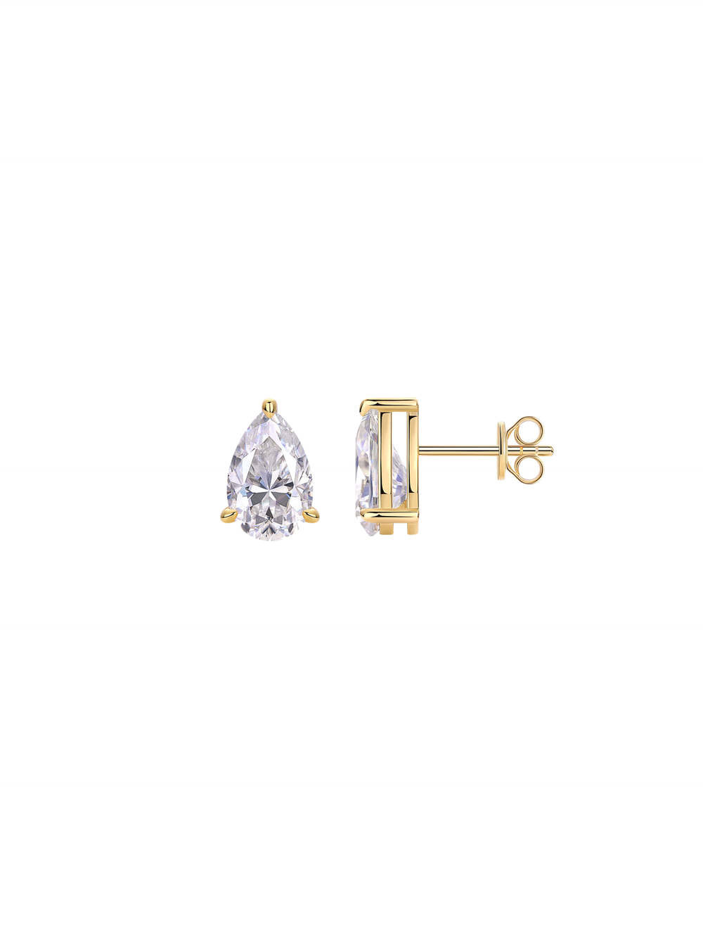 Par Arete Moissanita Corte Pera 6 CT