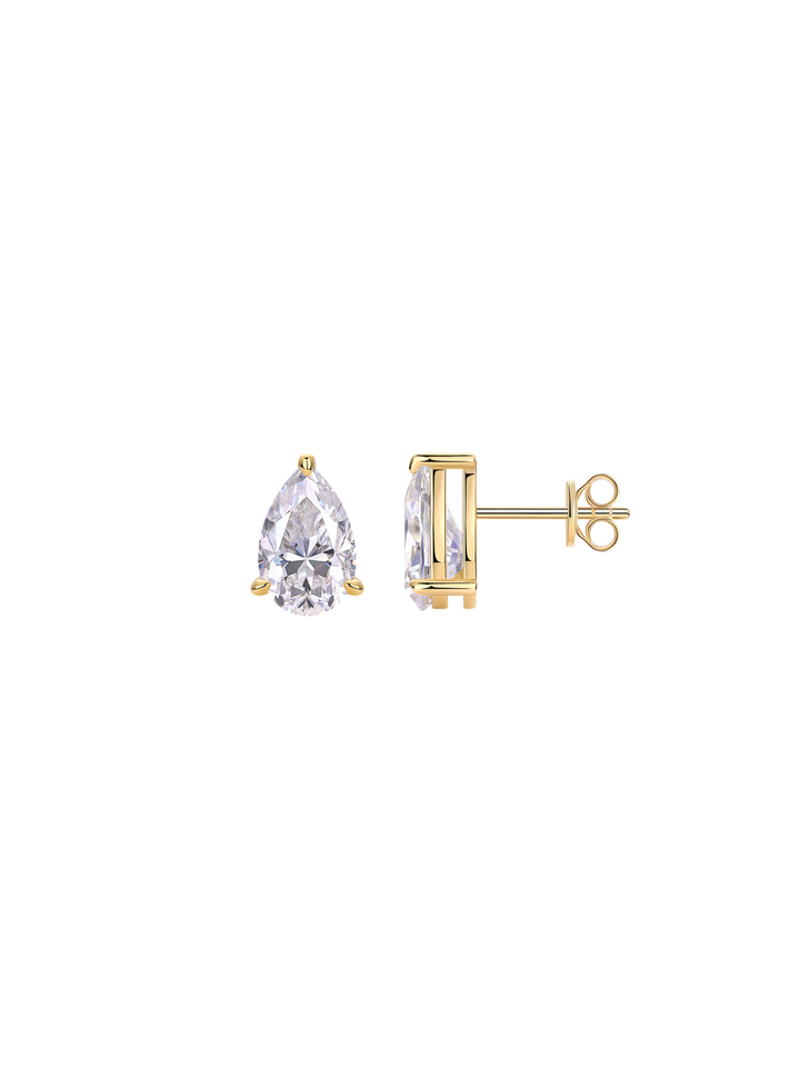 Par Arete Moissanita Corte Pera 6 CT