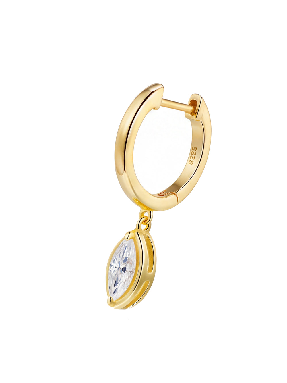 Par Arracada Moissanita Corte Marquesa 1 CT