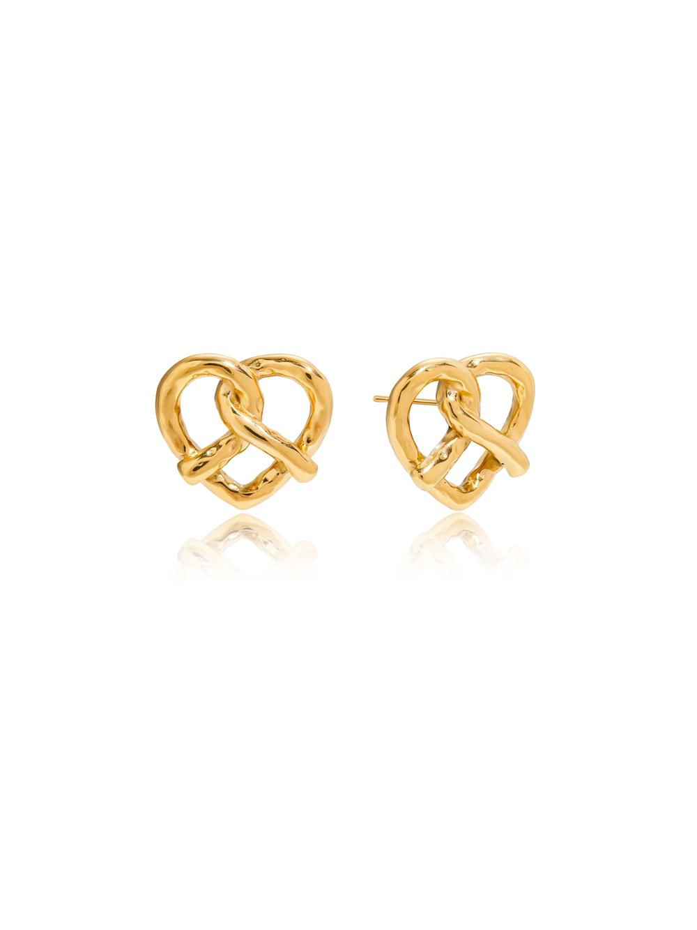 Par Arete Pretzel Con Textura