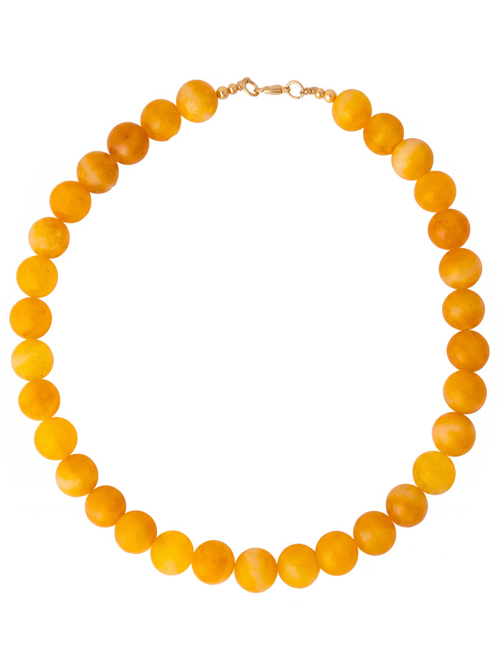 Choker Bolitas Piedra Natural 12 mm