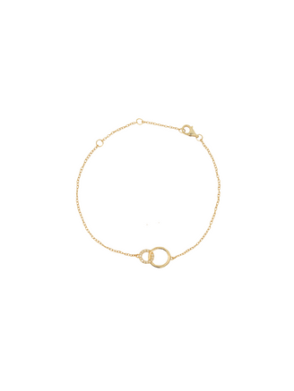 Pulsera Dos Circulos Con Zirconias