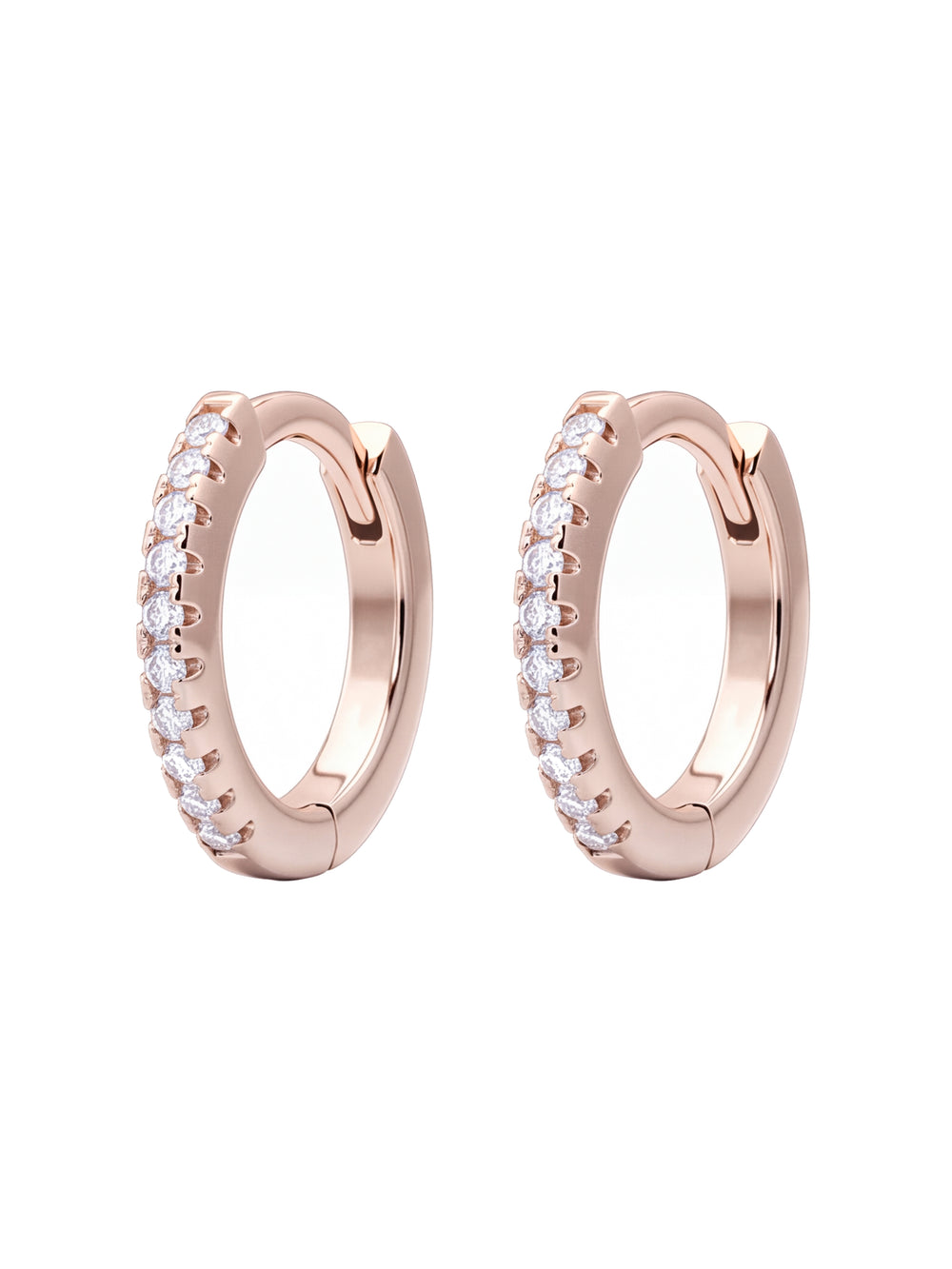 Arracada Con Zirconias 10 mm