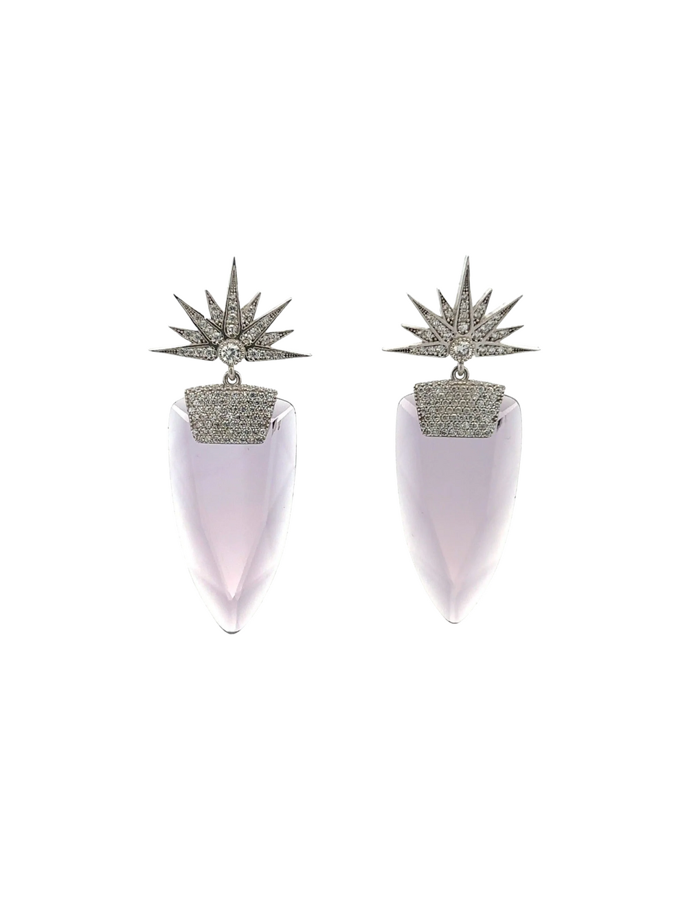 Par Aretes Ojo de Gato Morado