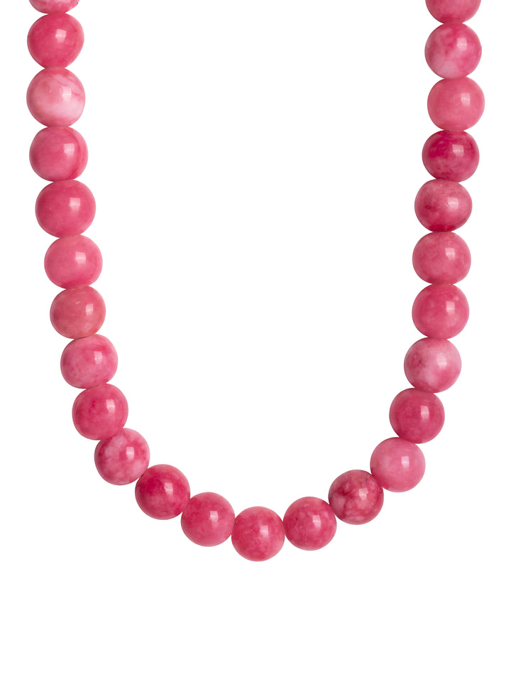 Choker Bolitas Piedra Natural 10 mm