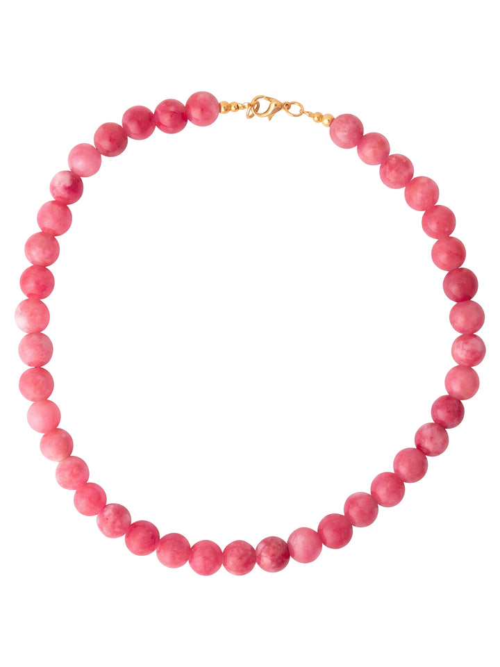 Choker Bolitas Piedra Natural 10 mm