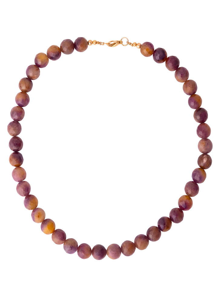 Choker Bolitas Piedra Natural 10 mm