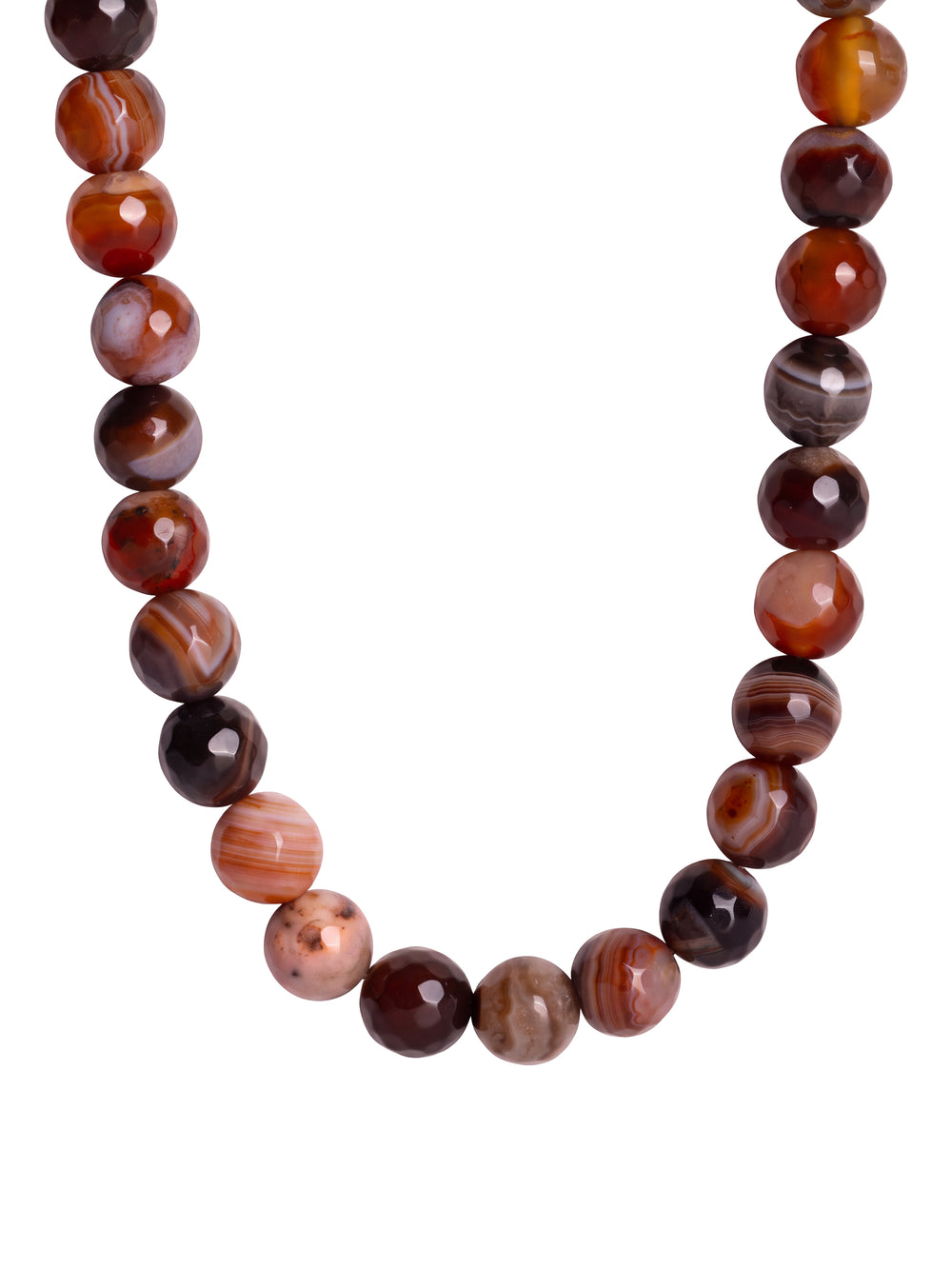 Choker Bolitas Piedra Natural 10 mm