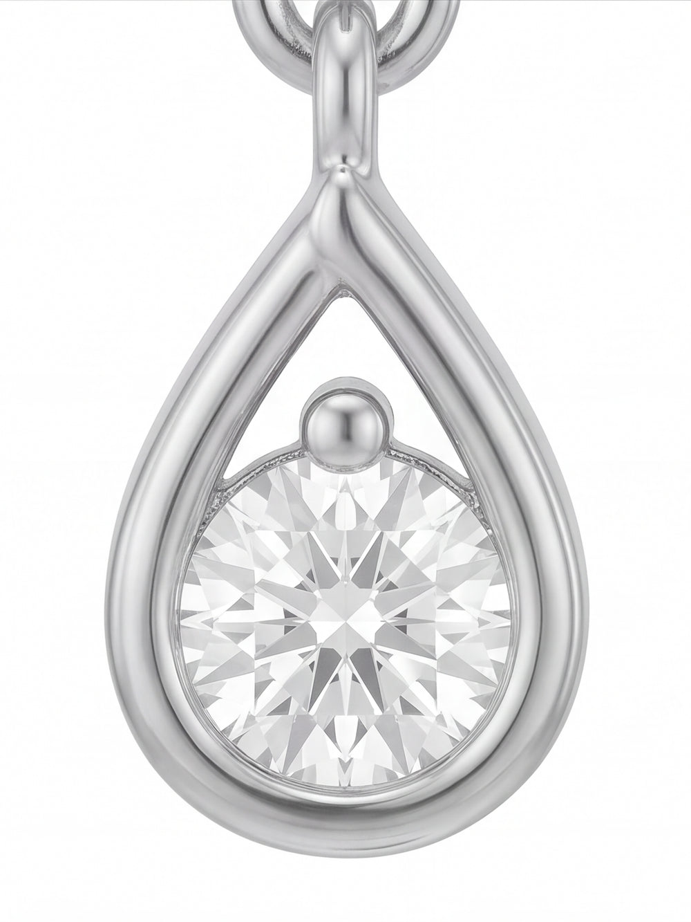 Par Arete Mini Gota Abierta Con Zirconia