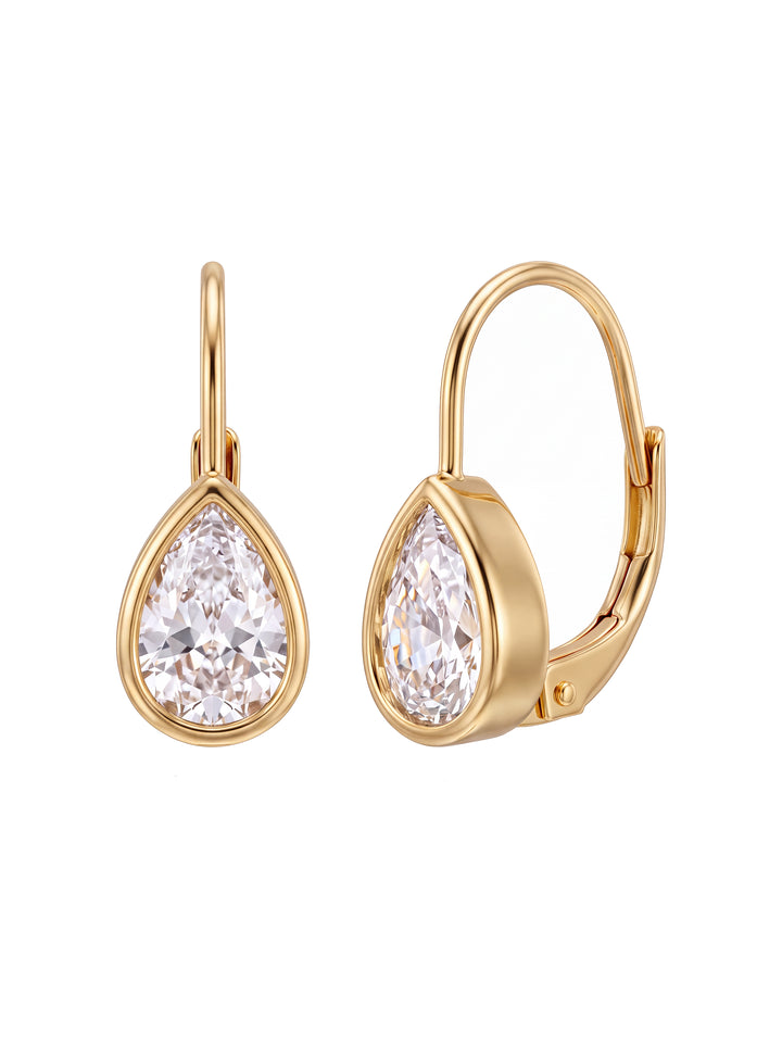 Par Arracada Gota Zirconia