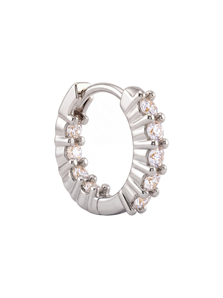 Par Arracada Con Zirconias Interiores 14 mm