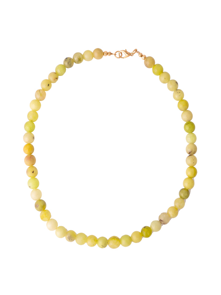 Choker Bolitas Piedra Natural 8 mm