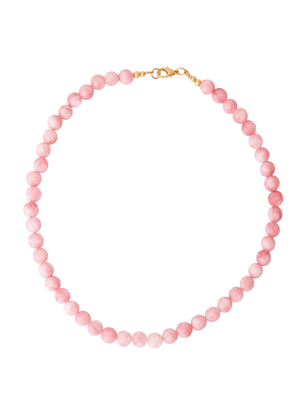 Choker Bolitas Piedra Natural 8 mm