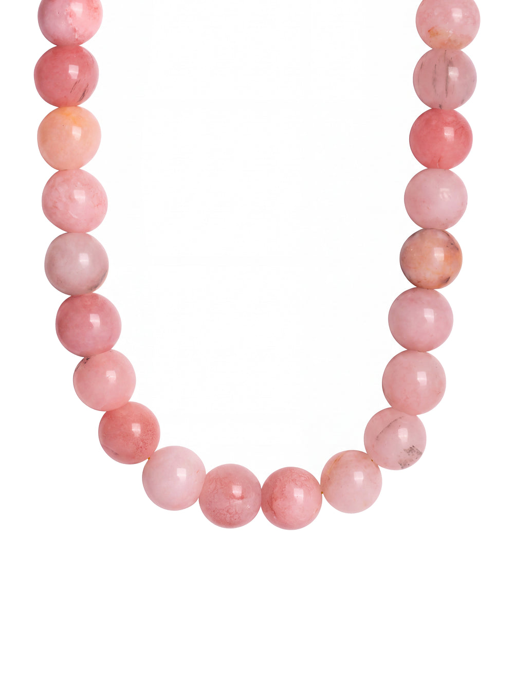 Choker Bolitas Piedra Natural 12 mm
